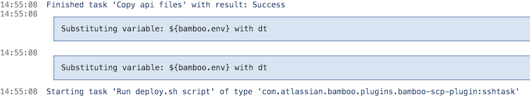 SSH Task Configuration Example